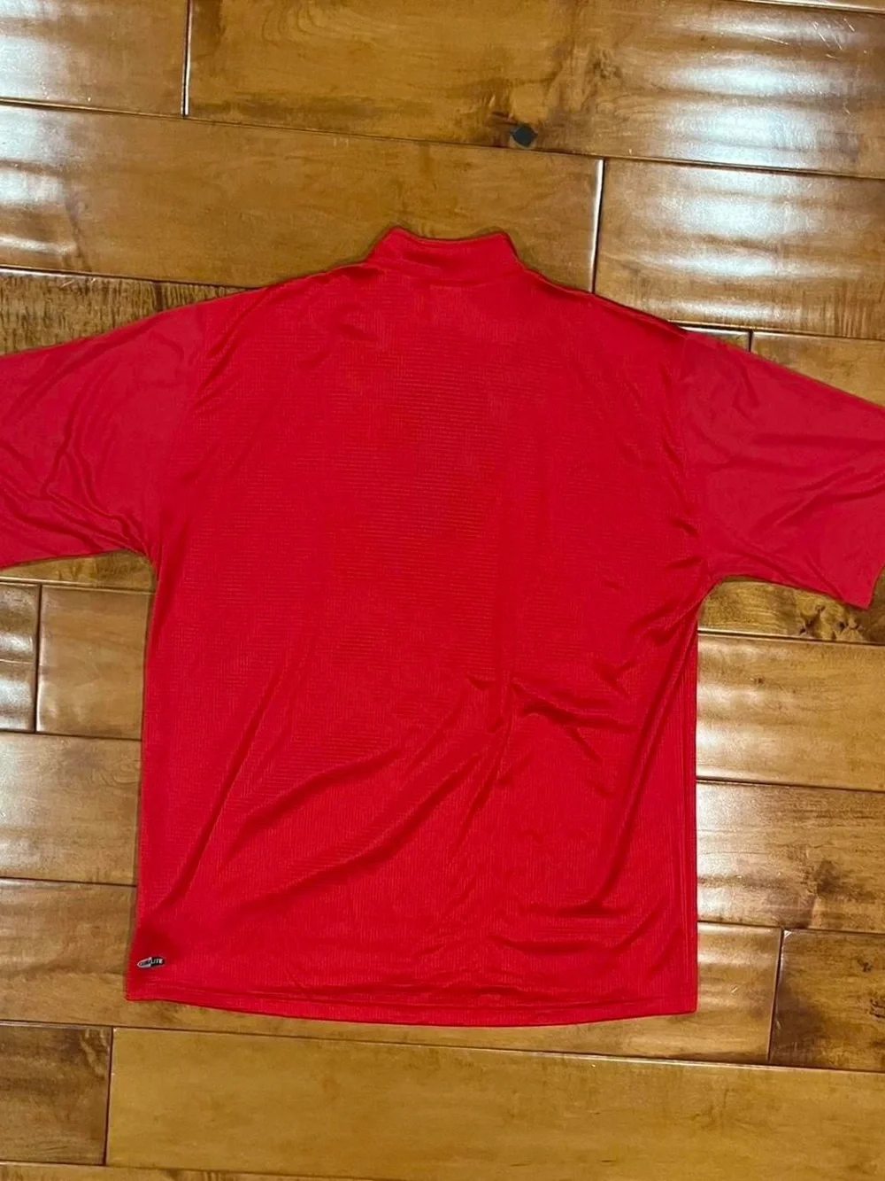Adidas Red Athletic Half-Zip Shirt
